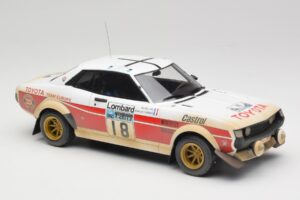 Toyota Celica 2000 GT RA21 #18 J-L. Therier RAC Rally 1977 IXO 1:18 18RMC189C Metal — zdjęcie 4 z 6