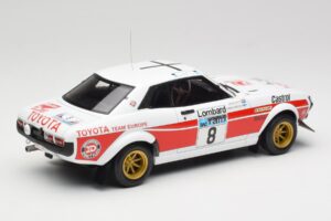Toyota Celica 2000 GT RA21 #8 H. Mikkola / A. Hertz RAC Rally 1977 IXO 1:18 18RMC189A Metal — zdjęcie 2 z 6