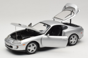 Toyota Supra A80 Srebrny Kyosho 1:18 8847 Metal — zdjęcie 2 z 8