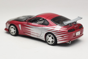 Toyota Supra A80 Fast & Furious Fioletowy Srebrny ERTL 1:18 33708 Metal — zdjęcie 5 z 6