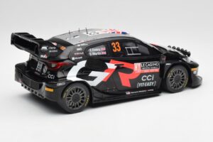 Toyota Yaris Rally1 WRC #33 E. Evans / S. Martin Rally Monte Carlo Night Version 2024 IXO 1:18 18RMC197 Metal — zdjęcie 2 z 6