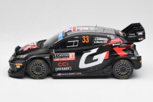Toyota Yaris Rally1 WRC #33 E. Evans / S. Martin Rally Monte Carlo Night Version 2024 IXO 1:18 18RMC197 Metal — zdjęcie 3 z 6