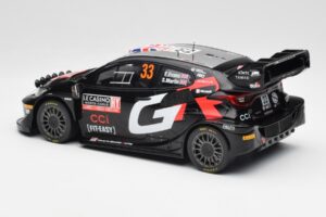 Toyota Yaris Rally1 WRC #33 E. Evans / S. Martin Rally Monte Carlo Night Version 2024 IXO 1:18 18RMC197 Metal — zdjęcie 5 z 6