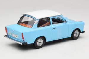 Trabant 601 Deluxe Niebieski Biały Sun Star 1:18 4286 Metal — zdjęcie 2 z 6