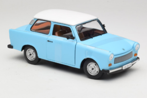 Trabant 601 Deluxe Niebieski Biały Sun Star 1:18 4286 Metal — zdjęcie 4 z 6