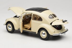 Volkswagen Beetle Type 1 Classic Biały Welly 1:18 18040W Metal — zdjęcie 5 z 8