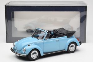 Volkswagen Beetle 1303 Kabriolet Jasny Niebieski Norev 1:18 188531 Metal — zdjęcie 6 z 6