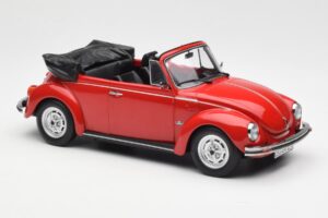 Volkswagen Beetle 1303 Kabriolet Czerwony Norev 1:18 188529 Metal — zdjęcie 4 z 6