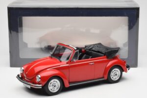 Volkswagen Beetle 1303 Kabriolet Czerwony Norev 1:18 188529 Metal — zdjęcie 6 z 6