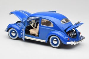 Volkswagen Beetle Niebieski Bburago 1:18 23124646 Metal — zdjęcie 5 z 8