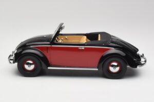 Volkswagen Beetle Hebmuller Kabriolet Czarny & Czerwony Minichamps 1:18 107054230 Żywica — zdjęcie 3 z 6
