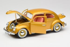 Volkswagen Beetle Złoty Bburago 1:18 3361 Metal — zdjęcie 2 z 8