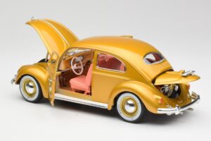 Volkswagen Beetle Złoty Bburago 1:18 3361 Metal — zdjęcie 5 z 8