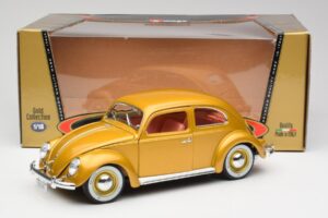 Volkswagen Beetle Złoty Bburago 1:18 3361 Metal — zdjęcie 8 z 8