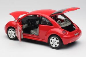 Volkswagen New Beetle Czerwony Bburago 1:18 8185108 Metal — zdjęcie 5 z 8