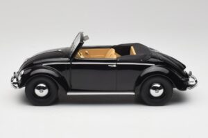Volkswagen Beetle Type 1 Hebmuller Kabriolet Czarny Minichamps 1:18 107054232 Metal — zdjęcie 3 z 6
