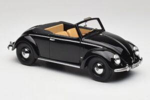 Volkswagen Beetle Type 1 Hebmuller Kabriolet Czarny Minichamps 1:18 107054232 Metal — zdjęcie 4 z 6