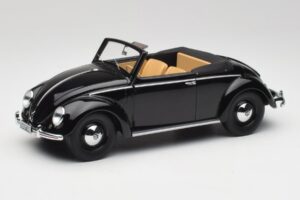 Volkswagen Beetle Type 1 Hebmuller Kabriolet Czarny Minichamps 1:18 107054232 Metal