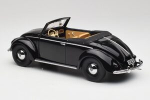 Volkswagen Beetle Type 1 Hebmuller Kabriolet Czarny Minichamps 1:18 107054232 Metal — zdjęcie 5 z 6