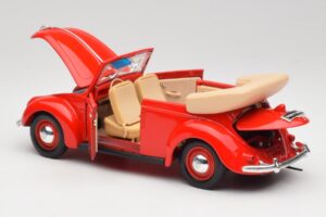 Volkswagen Kabriolet Ruby Czerwony Maisto 1:18 32826 Metal — zdjęcie 5 z 8