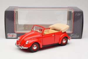 Volkswagen Kabriolet Ruby Czerwony Maisto 1:18 32826 Metal — zdjęcie 8 z 8
