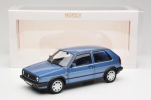Volkswagen Golf Mk2 10 Million Star Niebieski Metaliczny Norev 1:18 188562 Metal — zdjęcie 8 z 8
