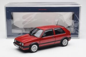 Volkswagen Golf Mk2 GTI Czerwony Metalik Norev 1:18 188555 Metal — zdjęcie 8 z 8