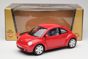 Volkswagen New Beetle Czerwony Bburago 1:18 3342 Metal — zdjęcie 8 z 8