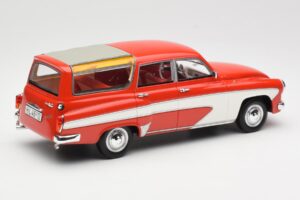 Wartburg 311 Camping Deluxe Czerwony Biały BoS Models 1:18 BOS037 Żywica — zdjęcie 2 z 6
