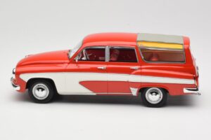 Wartburg 311 Camping Deluxe Czerwony Biały BoS Models 1:18 BOS037 Żywica — zdjęcie 3 z 6