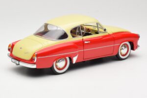 Wartburg 311 Coupe Czerwony & Beige Revell 1:18 8418 Metal — zdjęcie 3 z 8