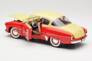 Wartburg 311 Coupe Czerwony & Beige Revell 1:18 8418 Metal — zdjęcie 5 z 8